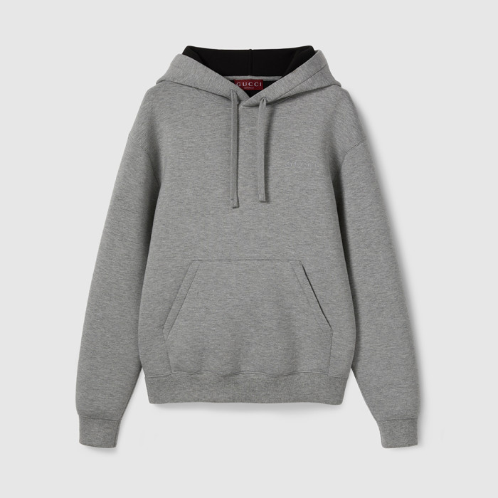 NIGO Gucci Double Viscose Jersey Sweatshirt in Grey Mélange #nigo335119