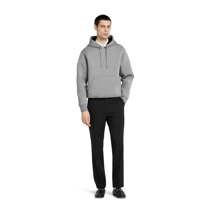 NIGO Gucci Double Viscose Jersey Sweatshirt in Grey Mélange #nigo335119