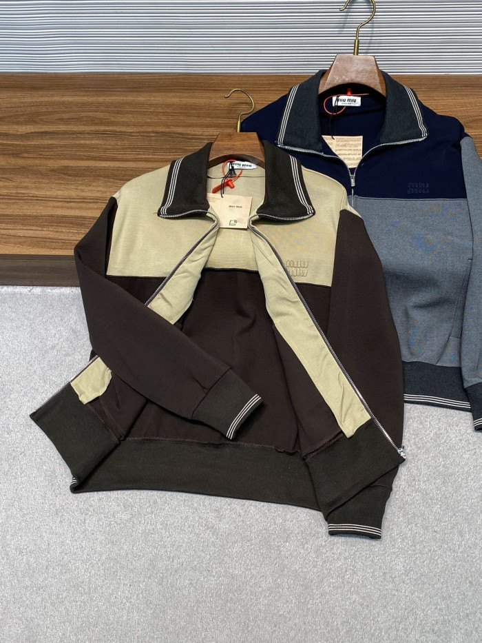 NIGO MiuMiu Blue grey Velour Blouson Zipper Jacket Navy Jersey Pants   #nigo335444