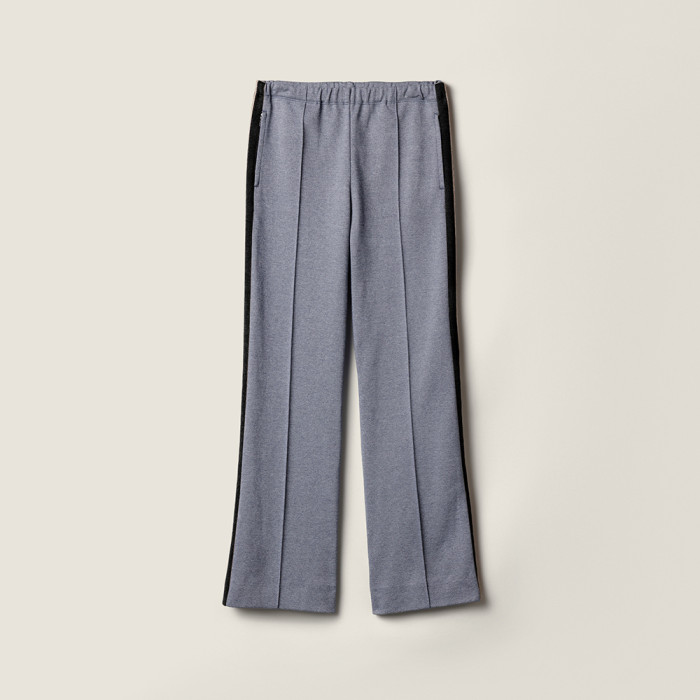 NIGO MiuMiu Blue grey Velour Blouson Zipper Jacket Navy Jersey Pants   #nigo335444