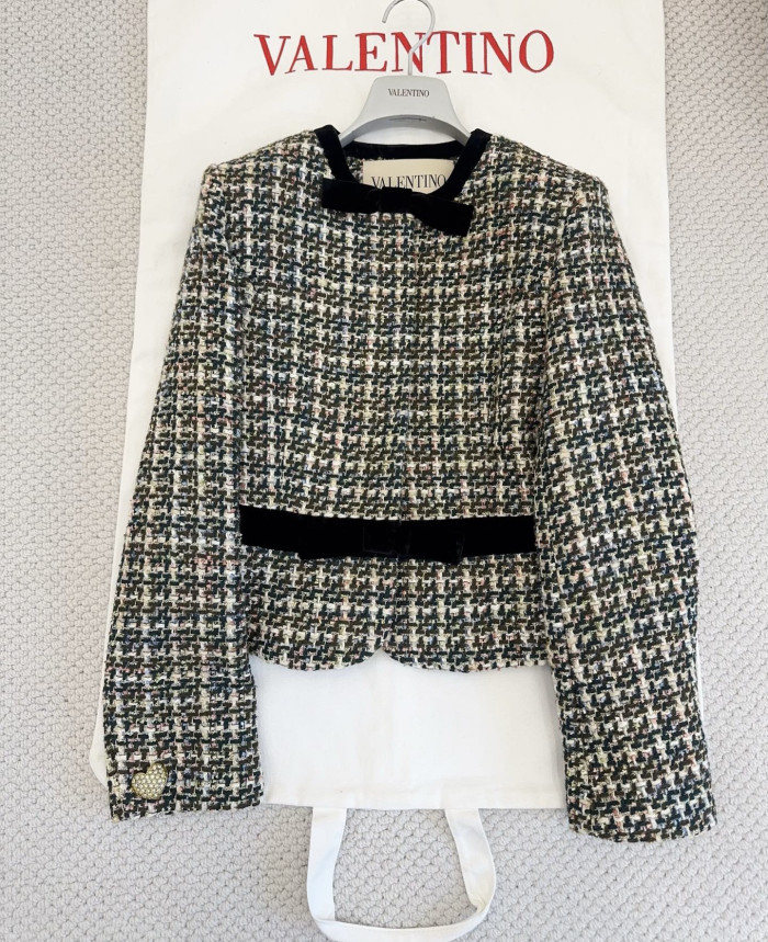 NIGO Valentino Tweed Jacket for Woman in Multicolor #nigo335463
