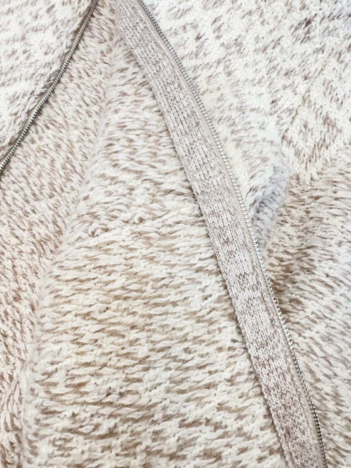 NIGO Loro Piana Paroo Bomber Sweater Cashmere White Beige#nigo335464