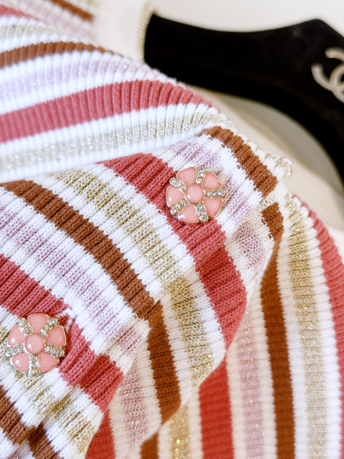 NIGO Chanel Short-sleeved Top Cotton Mixed Fibers Pink Red Green #nigo335461