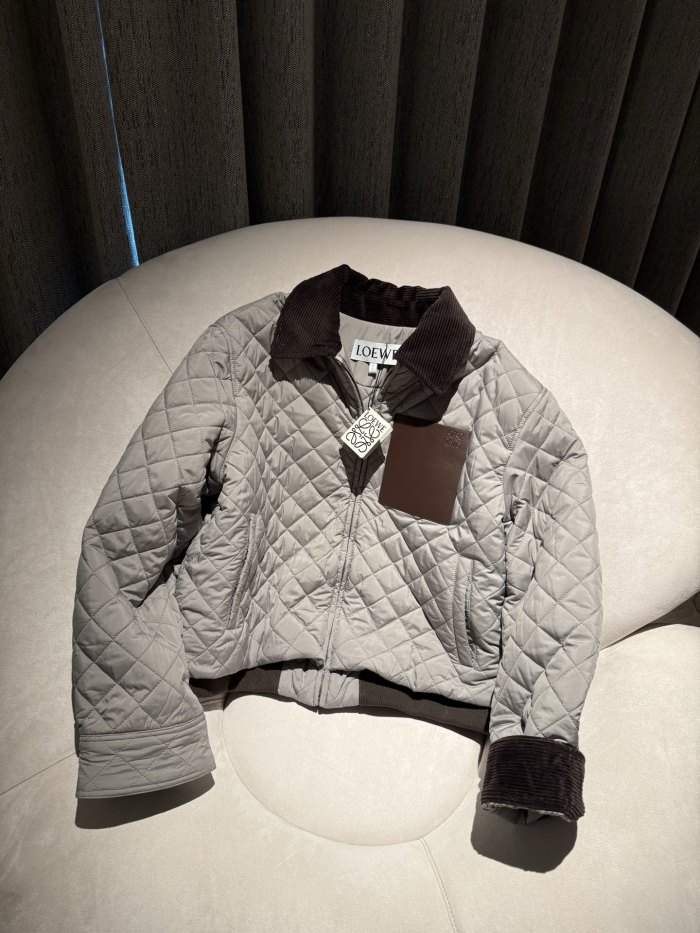 NIGO Loewe Short Jacket in Technical Fabric Grey #nigo335510