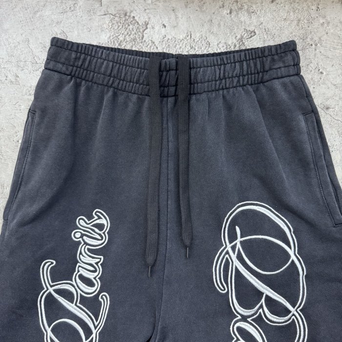 NIGO Balenciaga Men's Cursive Baggy Pants in Black white  #nigo335553