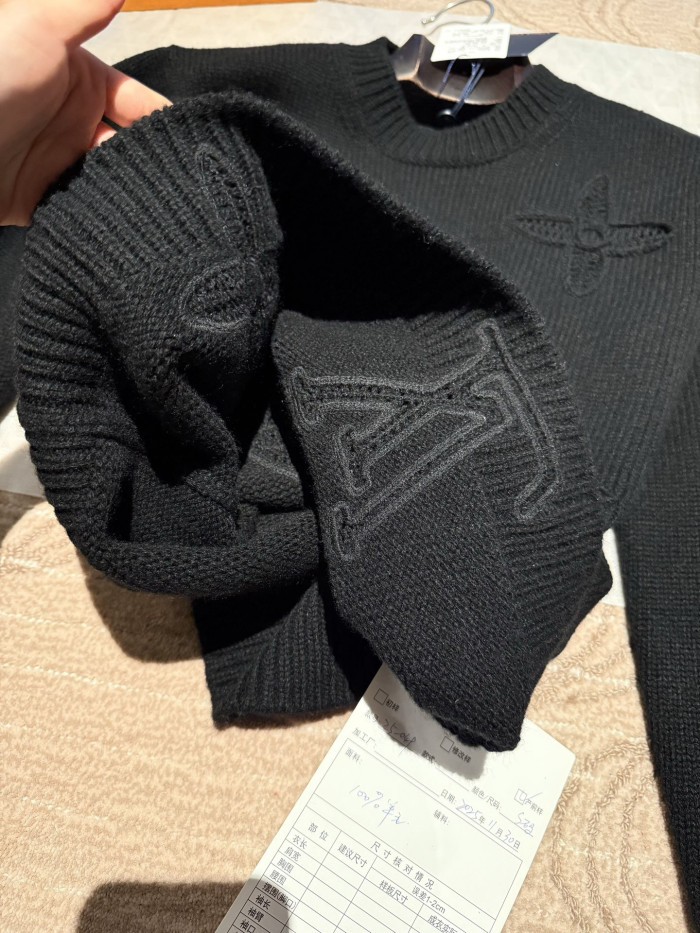 NIGO  Louis Vuitton Men's Embellished Knitted Crewneck 1AJBWY #nigo334453