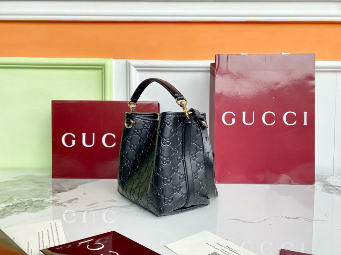 NIGO Gucci GG Emblem Small Bucket Bag #nigo335481