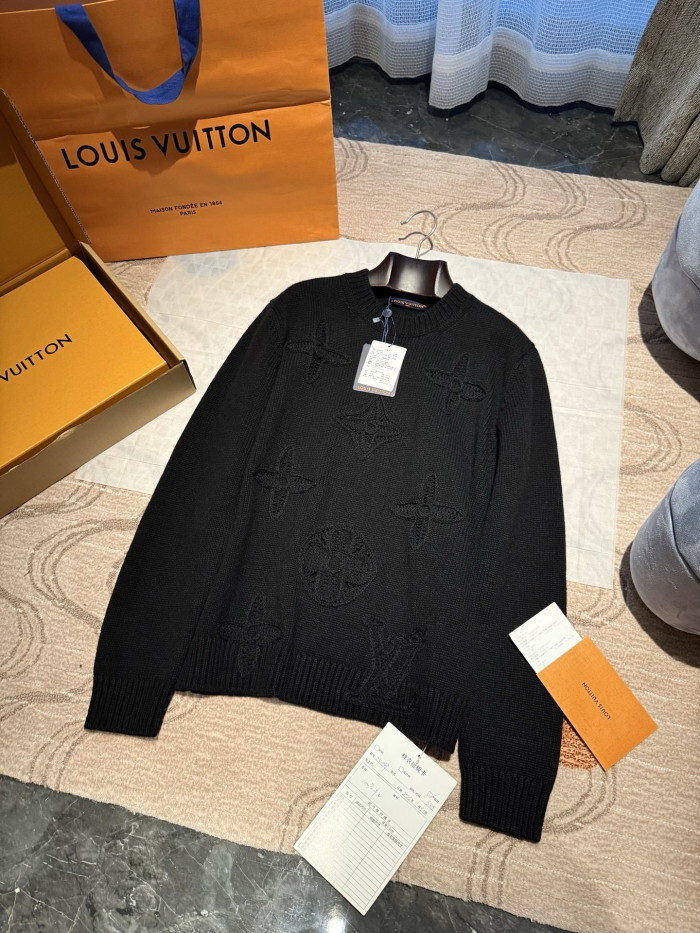 NIGO  Louis Vuitton Men's Embellished Knitted Crewneck 1AJBWY #nigo334453