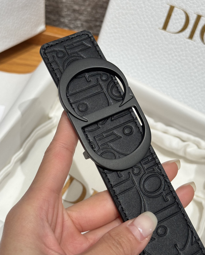 NIGO Dior Obligue Galaxy Printed 35mm Leather Belt#nigo335565