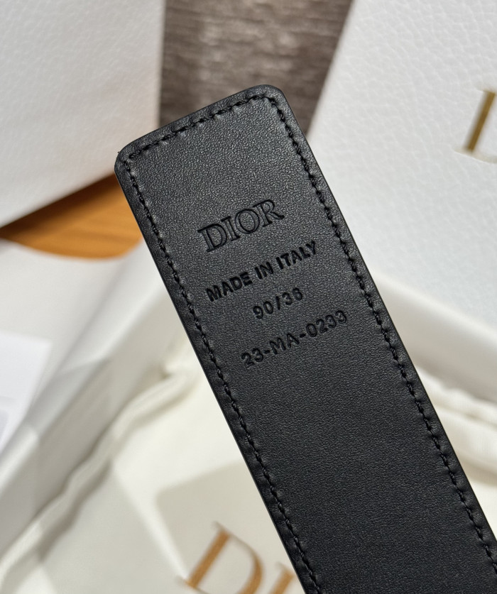 NIGO Dior Obligue Galaxy Printed 35mm Leather Belt#nigo335565
