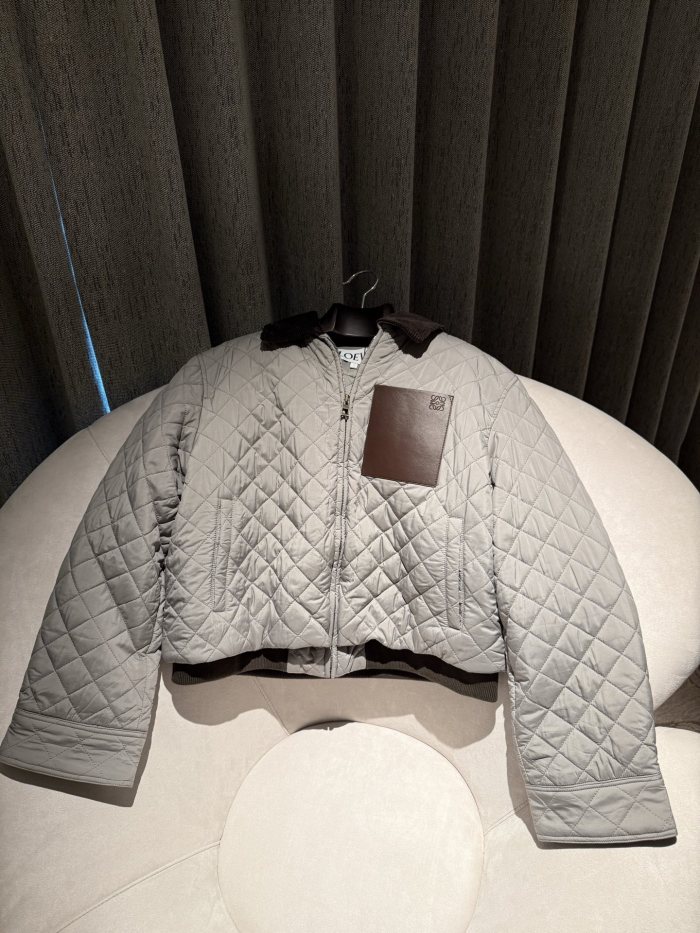NIGO Loewe Short Jacket in Technical Fabric Grey #nigo335510