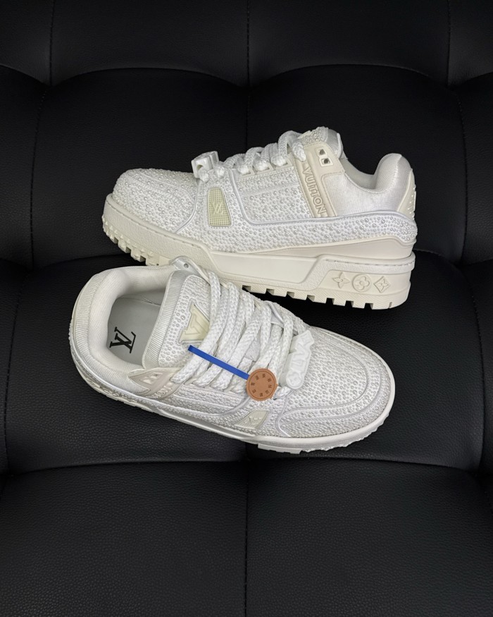 NIGO Louis Vuitton LV Trainer Sneaker Shoes 1AHTNJ#nigo335521