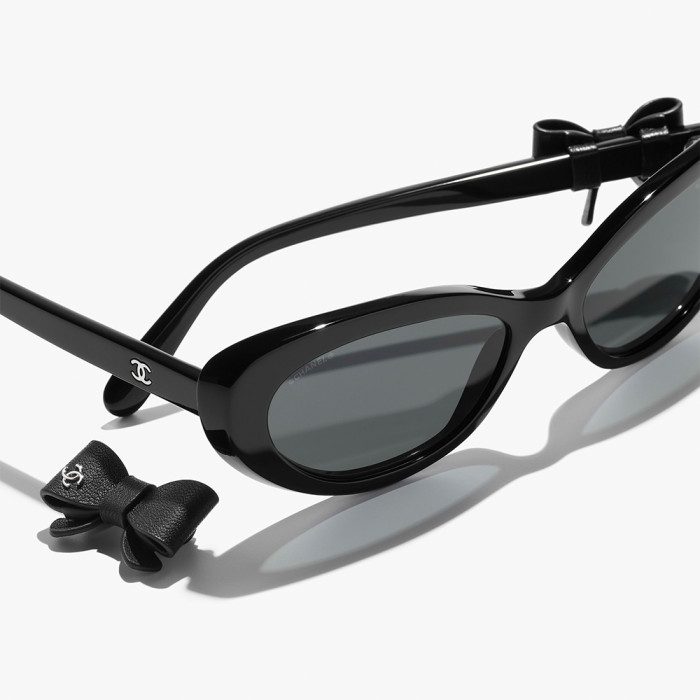 NIGO Chanel Cat Eye Sunglasses Acetate Calfskin #nigo335511