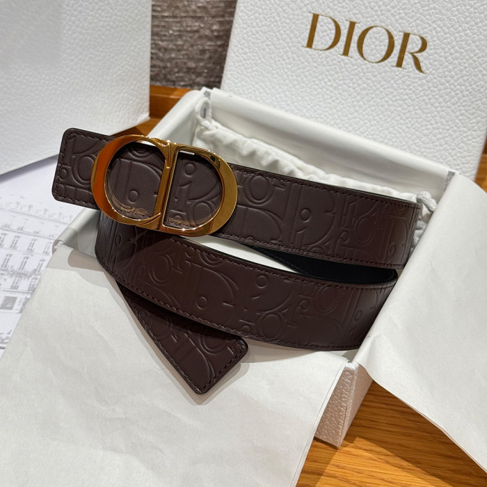 NIGO Dior Obligue Galaxy Printed 35mm Leather Belt#nigo335565