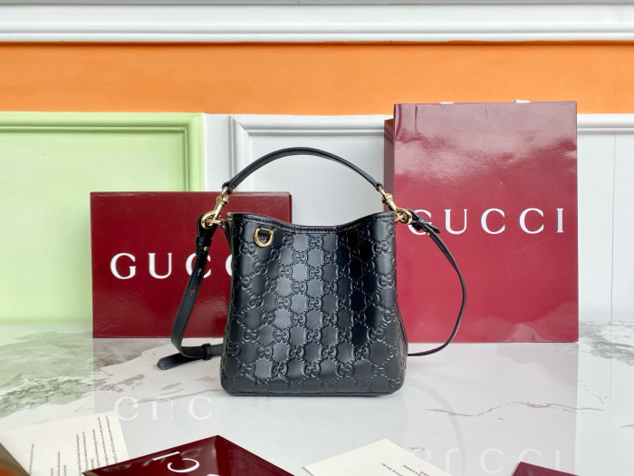 NIGO Gucci GG Emblem Small Bucket Bag #nigo335481