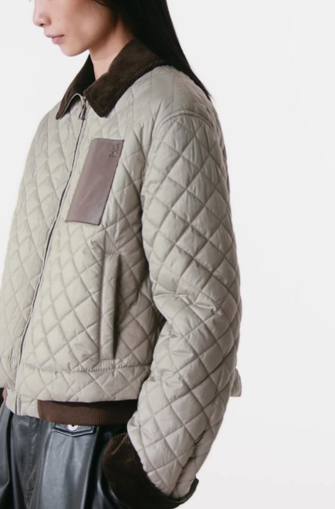 NIGO Loewe Short Jacket in Technical Fabric Grey #nigo335510