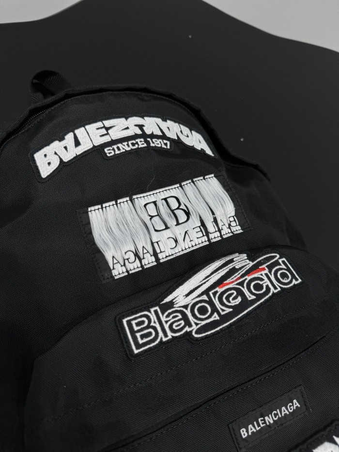 NIGO Balenciaga Men's Explorer Backpack in Black #nigo335602