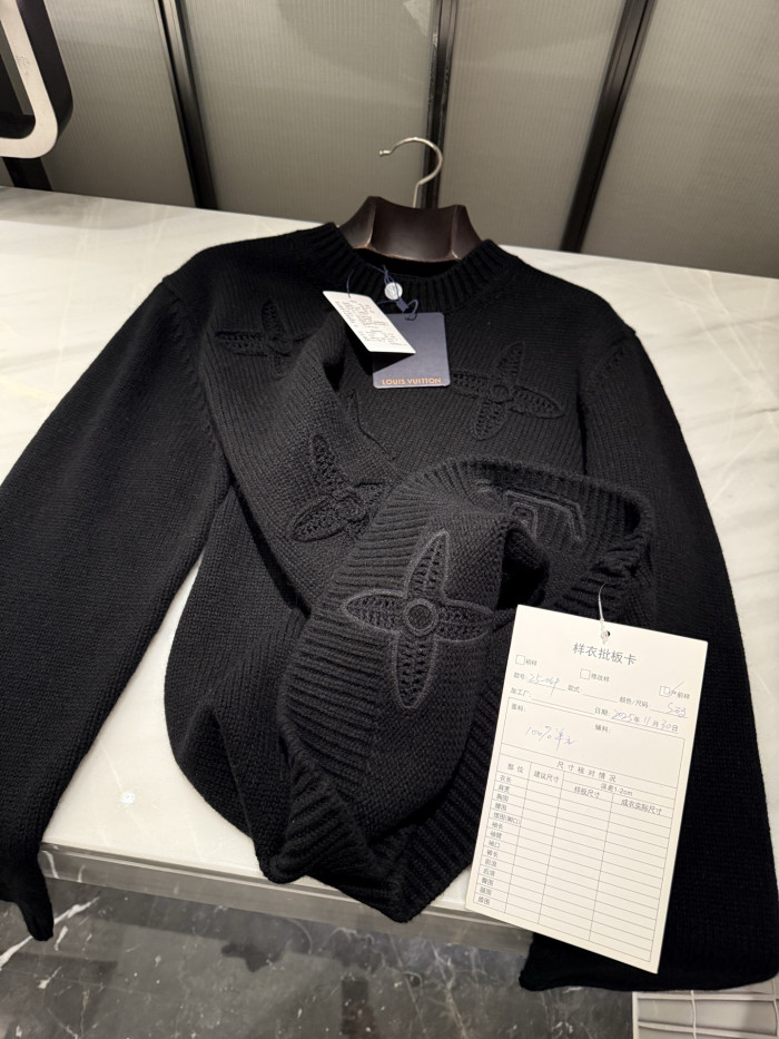 NIGO  Louis Vuitton Men's Embellished Knitted Crewneck 1AJBWY #nigo334453