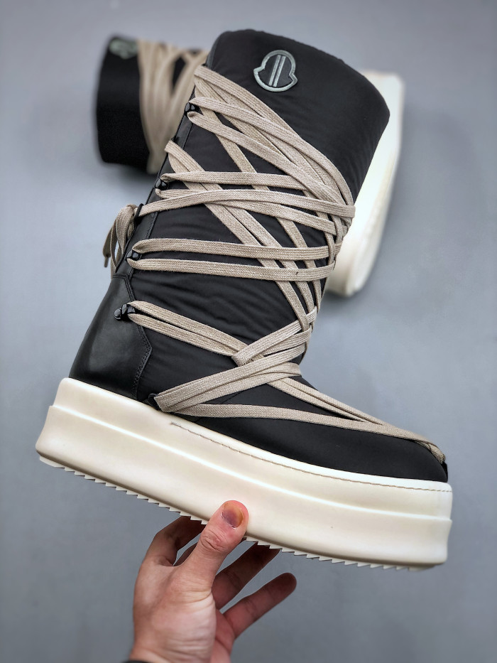 NIGO Moncler x Rick Owens DRKSHDW Crazy Strappy High-top Ski Boots #nigo335512