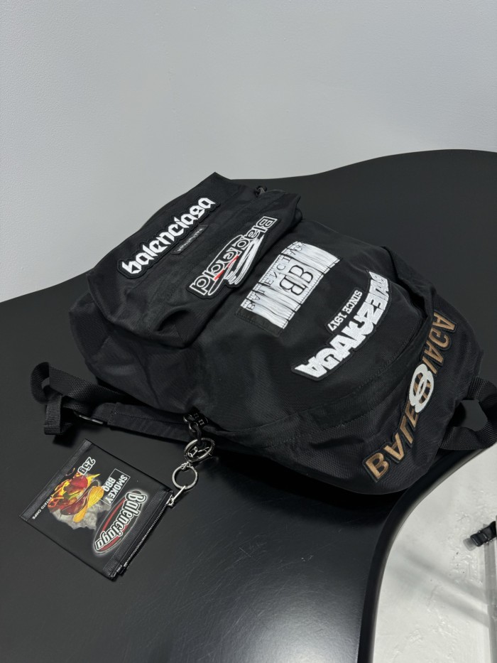 NIGO Balenciaga Men's Explorer Backpack in Black #nigo335602