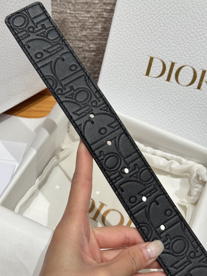 NIGO Dior Obligue Galaxy Printed 35mm Leather Belt#nigo335565