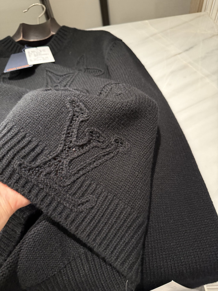 NIGO  Louis Vuitton Men's Embellished Knitted Crewneck 1AJBWY #nigo334453