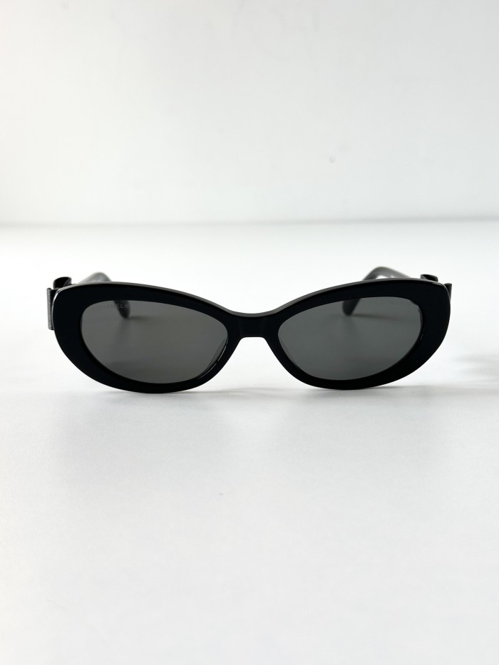 NIGO Chanel Cat Eye Sunglasses Acetate Calfskin #nigo335511