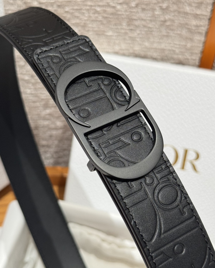 NIGO Dior Obligue Galaxy Printed 35mm Leather Belt#nigo335565