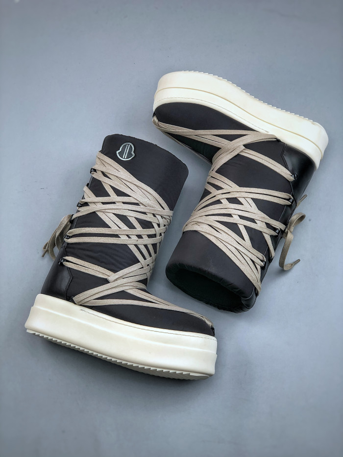 NIGO Moncler x Rick Owens DRKSHDW Crazy Strappy High-top Ski Boots #nigo335512