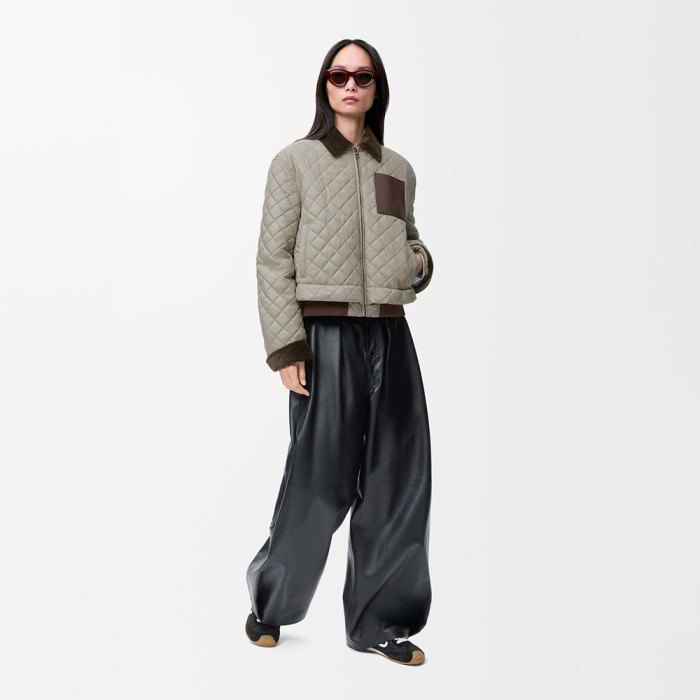 NIGO Loewe Short Jacket in Technical Fabric Grey #nigo335510