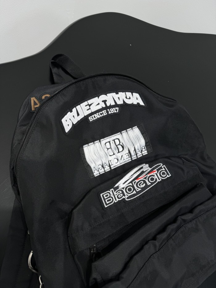 NIGO Balenciaga Men's Explorer Backpack in Black #nigo335602