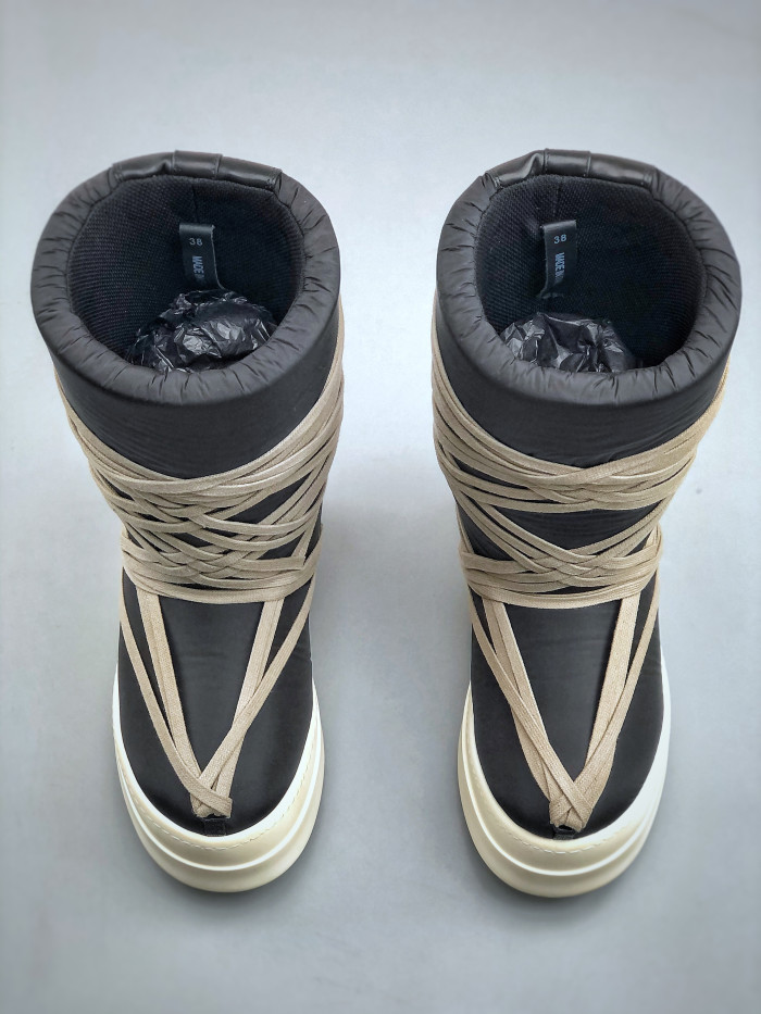 NIGO Moncler x Rick Owens DRKSHDW Crazy Strappy High-top Ski Boots #nigo335512