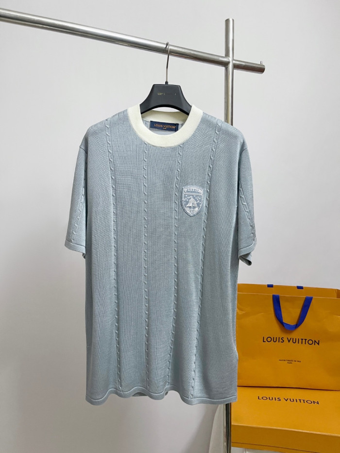 NIGO Louis Vuitton Silk-Cotton Short-Sleeved Crewneck 1AIJYI #nigo335509