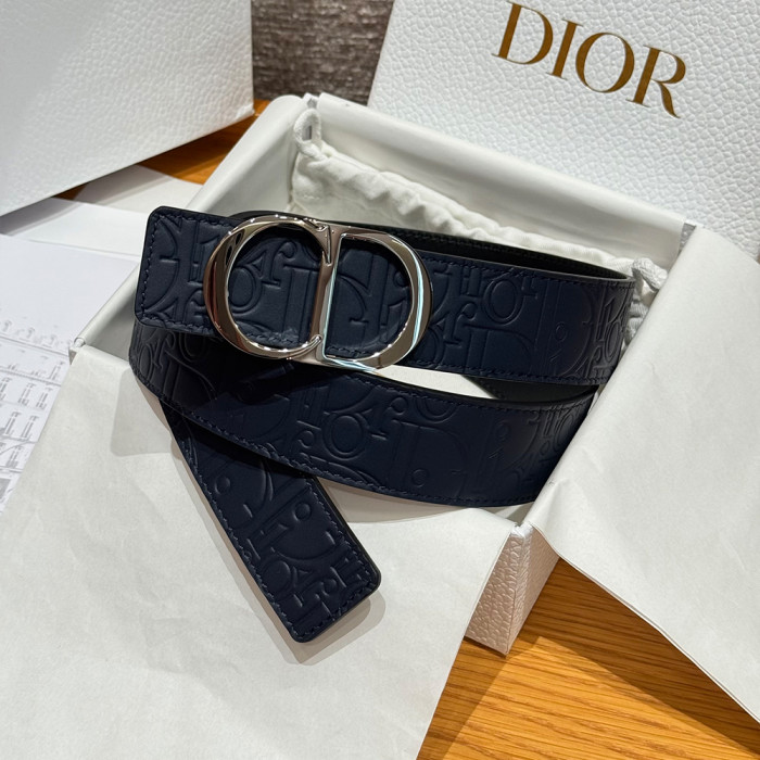NIGO Dior Obligue Galaxy Printed 35mm Leather Belt#nigo335565