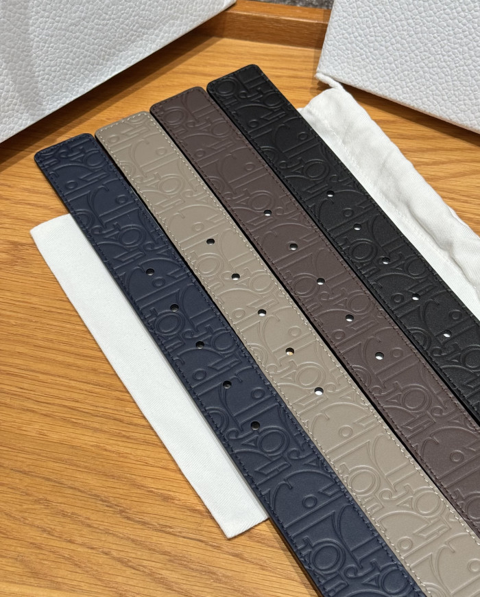 NIGO Dior Obligue Galaxy Printed 35mm Leather Belt#nigo335565