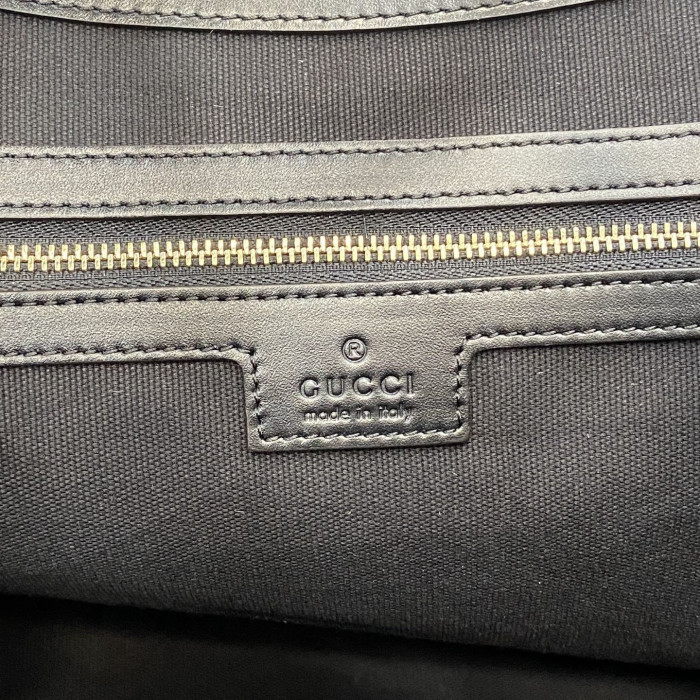 NIGO Gucci GG Emblem Debossed Leather Tote #nigo335611