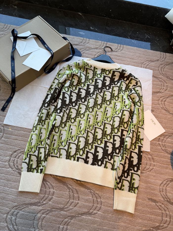 NIGO DIOR Dior Oblique Sweater White Wool Jacquard #nigo335681