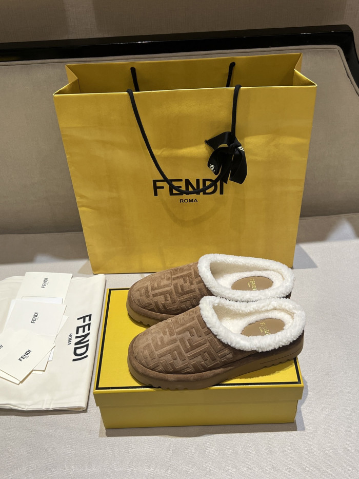NIGO Fendi Sabot Leather Brown #nigo335705