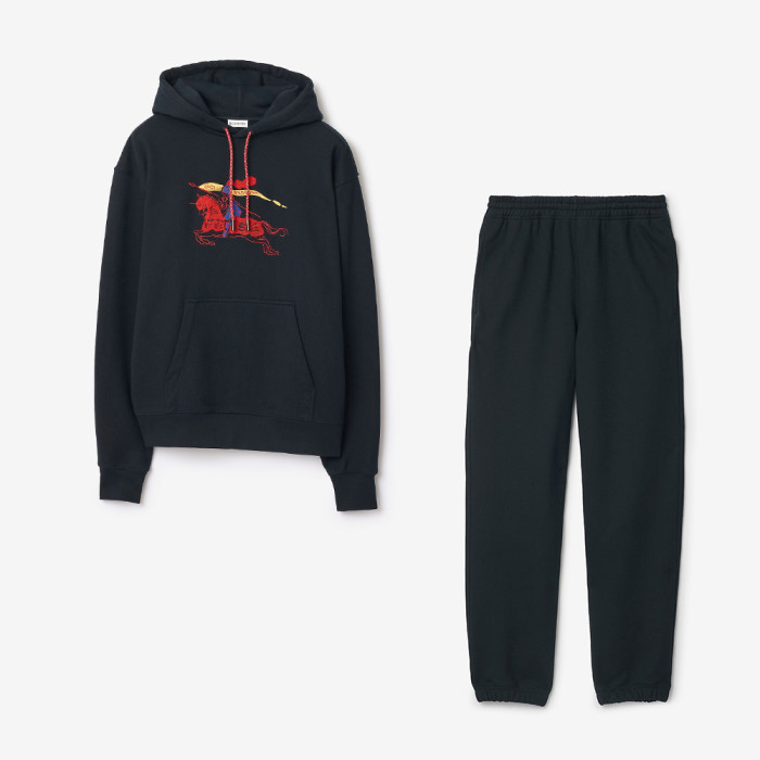 NIGO Burberry Men's Cotton Hoodie Jogging Pants in Navy #nigo335634