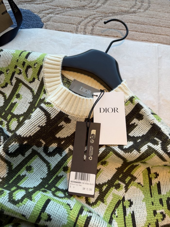 NIGO DIOR Dior Oblique Sweater White Wool Jacquard #nigo335681