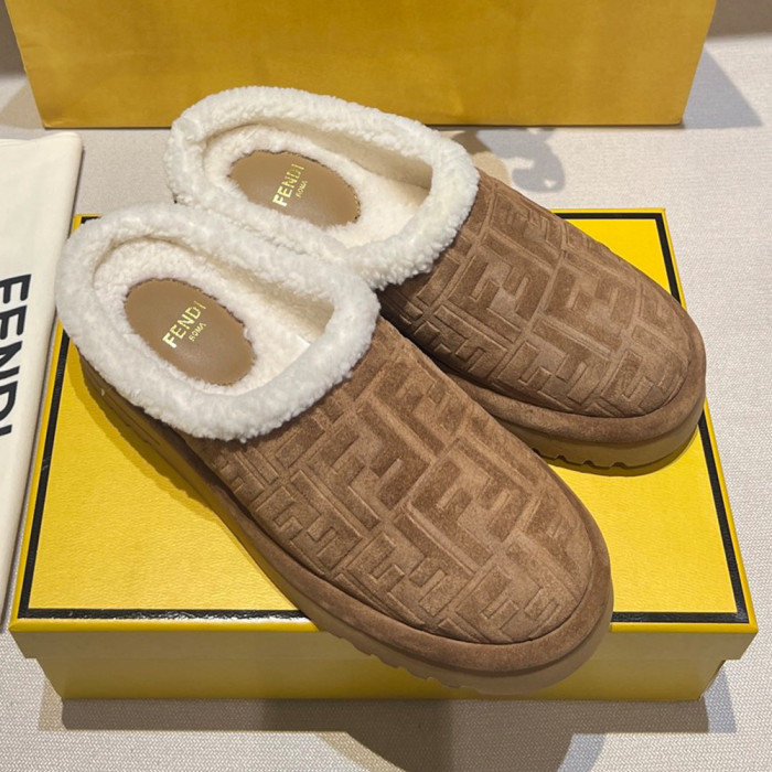 NIGO Fendi Sabot Leather Brown #nigo335705