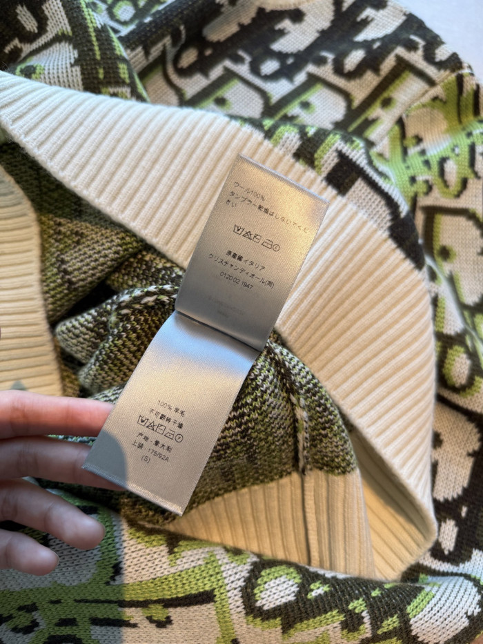 NIGO DIOR Dior Oblique Sweater White Wool Jacquard #nigo335681