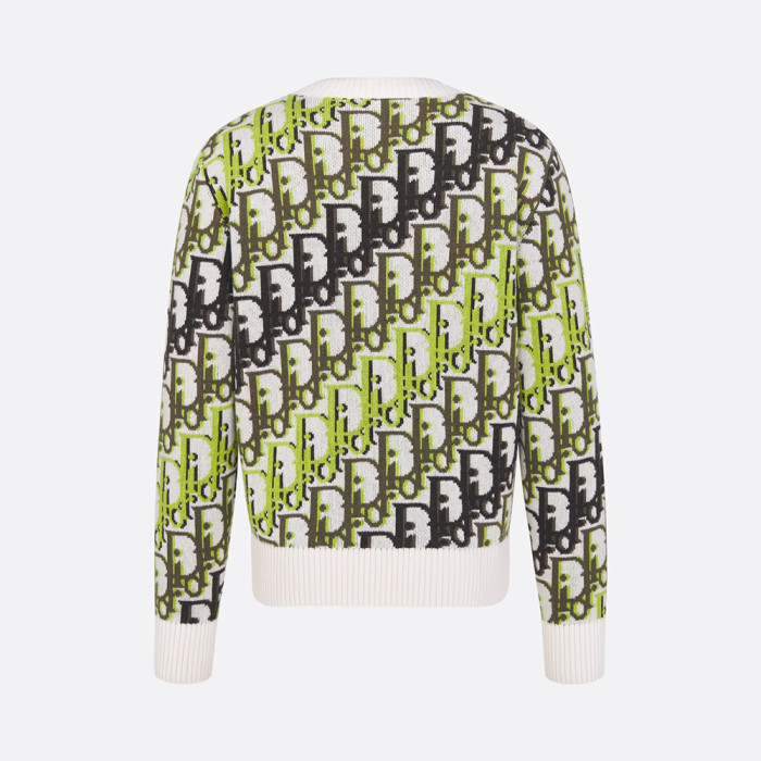 NIGO DIOR Dior Oblique Sweater White Wool Jacquard #nigo335681