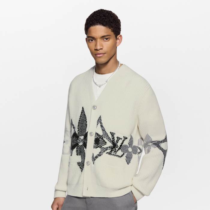 NIGO Louis Vuitton Graphic Knitted Cardigan #nigo335688