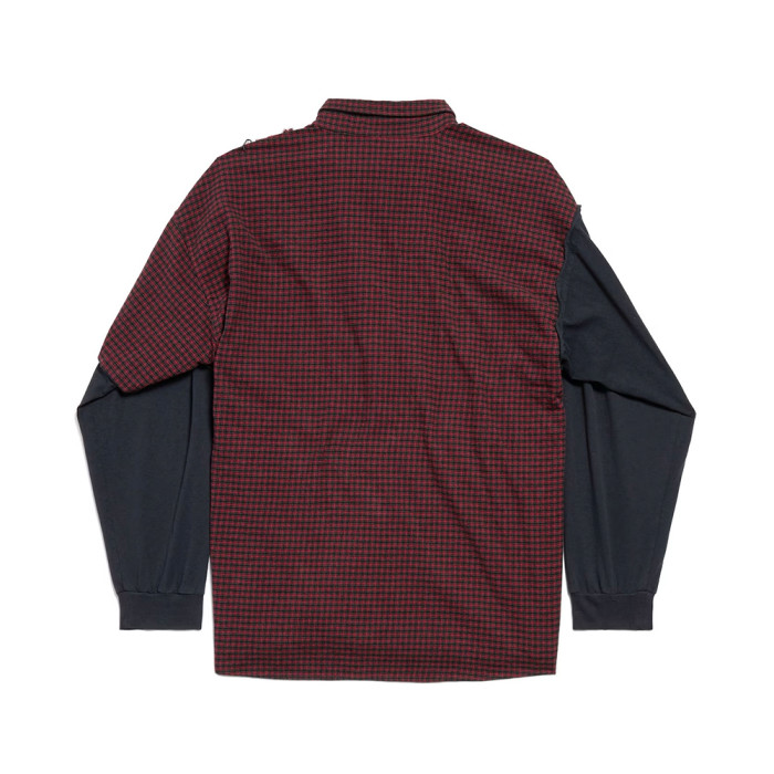 NIGO Balenciaga Men's Patched Shirt in Red black #nigo335726