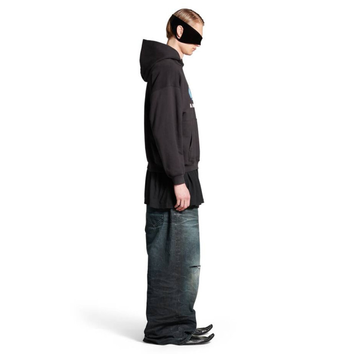 NIGO Balenciaga Men's Loop Sports Icon Hoodie Medium Fit in Black #nigo335764