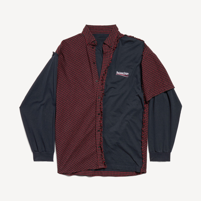 NIGO Balenciaga Men's Patched Shirt in Red black #nigo335726