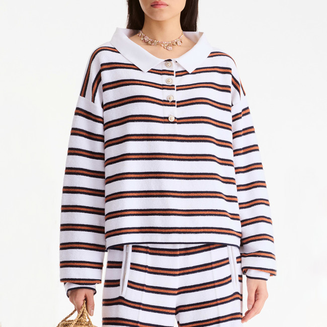 NIGO Chanel Pullover Cotton White Navy Blue Brown #nigo335730