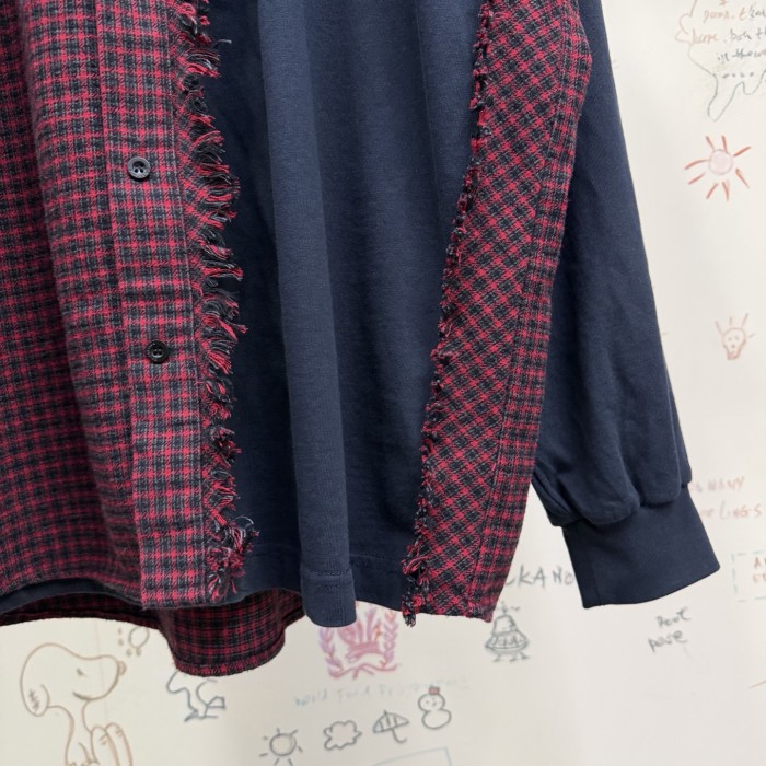 NIGO Balenciaga Men's Patched Shirt in Red black #nigo335726