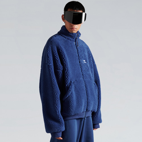 NIGO Balenciaga Men's 3b Sports Icon Ski Zip-up Jacket in Light Marine Blue #nigo335777